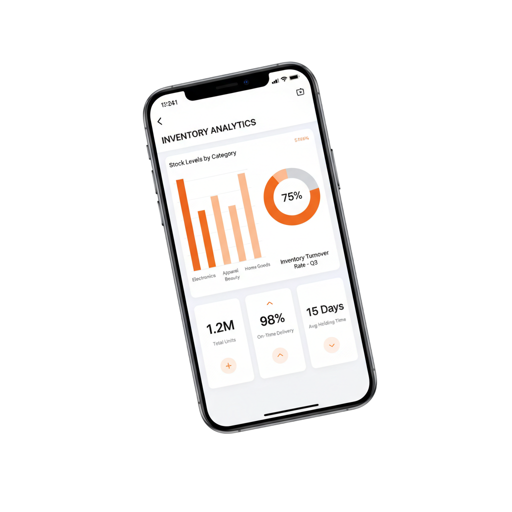 InventoryVerse Dashboard on iPhone 15